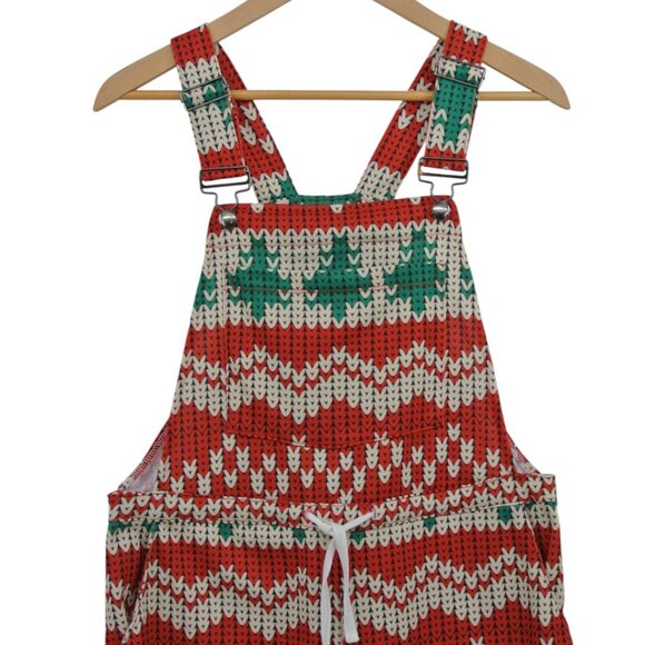 Shinesty Holiday Knit-Print Overalls w/ Bottle Opener (Size S) - Picture 5 of 14